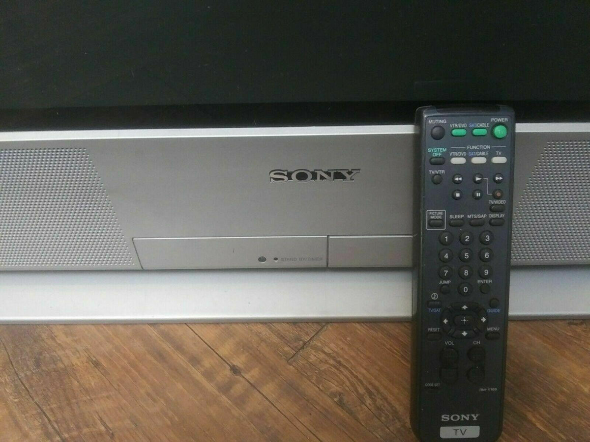 sony trinitron 36" retro gaming monitor crt kv-36fs12 4 av inputs with remote!