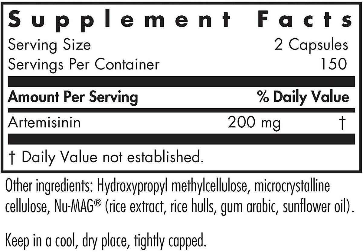 NutriCology Artemisinin - Immune, Balancer - 300 Vegetarian Capsules