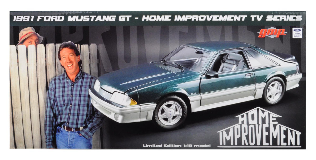 1991 Ford Mustang GT 5.0 Deep Emerald Green Met. "Home Improvement" TV Series Ltd Ed 600 pcs 1/18 Diecast Model Car GMP