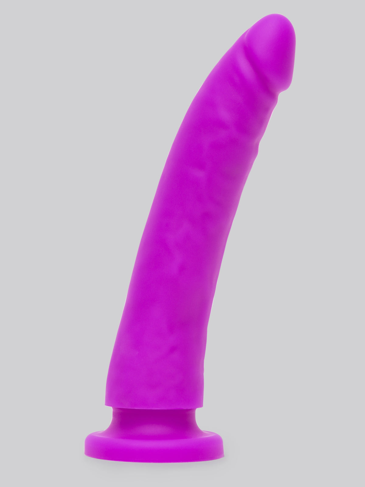 Lovehoney Realistic Slimline Silicone Suction Cup Dildo 8 Inch , Purple