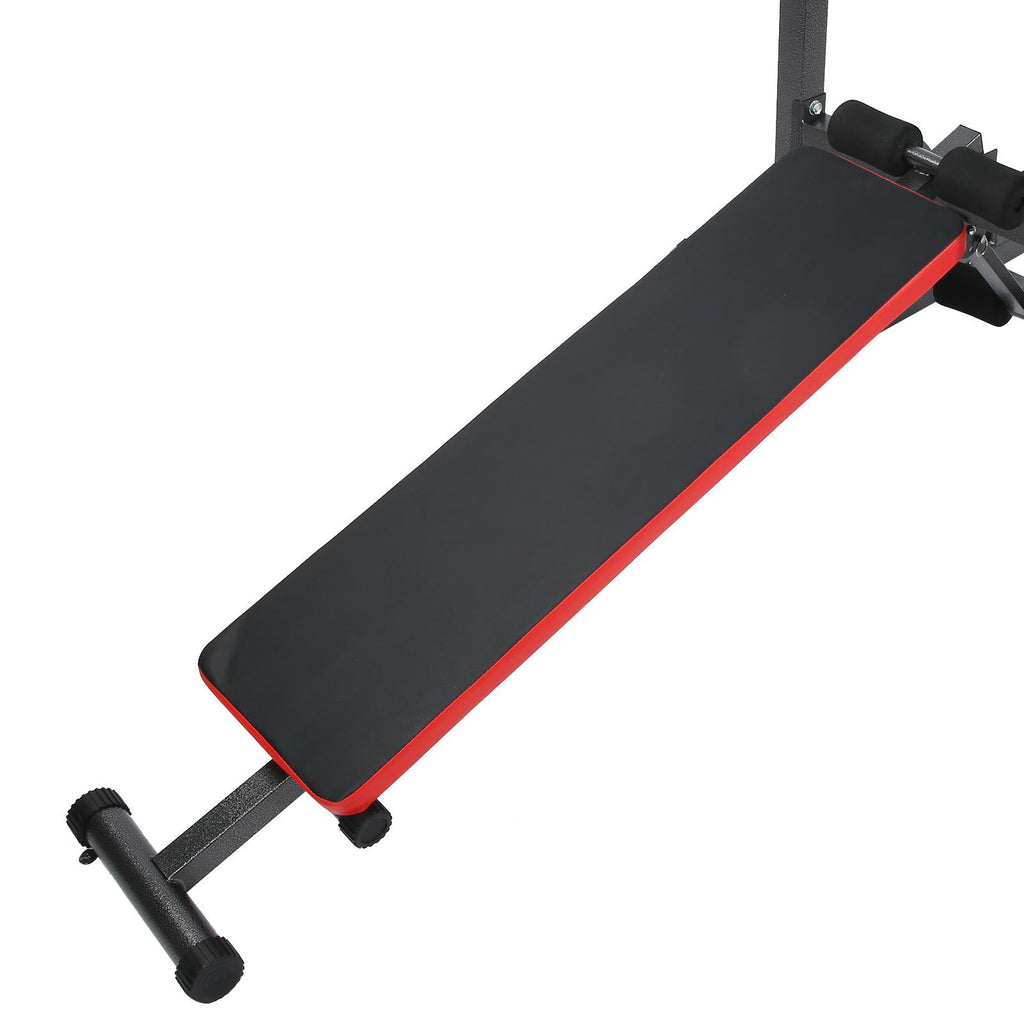 Zerodis Pull閳ユ唹ps Bar, Multifunction Pull閳ユ唹p Frame Bracket with Foldable Supine Position Plate Fitness Equipment Fitness Trainer