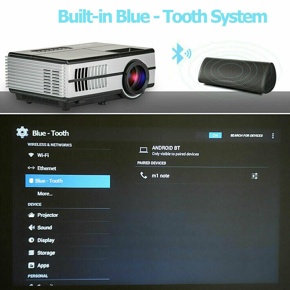smart wifi proyector full hd projector 1080p blue tooth home theater youtube tv