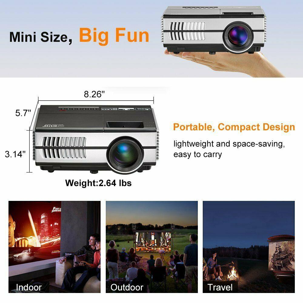smart full hd projector blue tooth 1080p home theater wireless video miracast tv