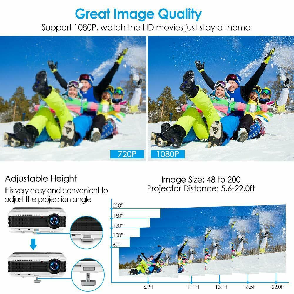 smart wifi proyector full hd projector 1080p blue tooth home theater youtube tv