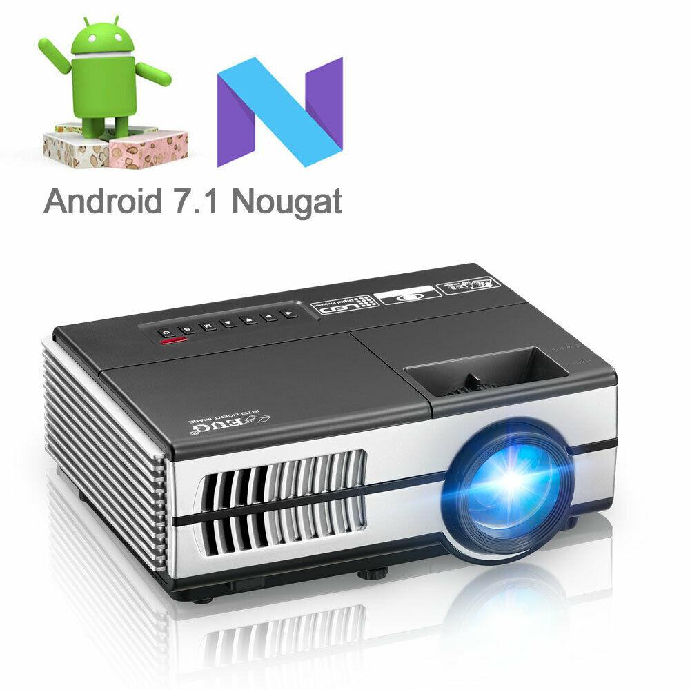 smart full hd projector blue tooth 1080p home theater wireless video miracast tv
