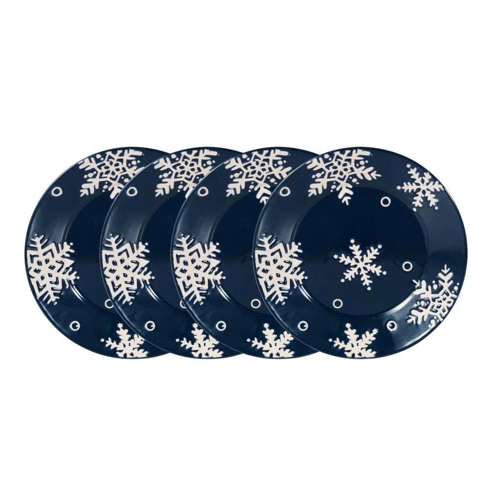 Snow Flurry Set of 4 Salad Plates