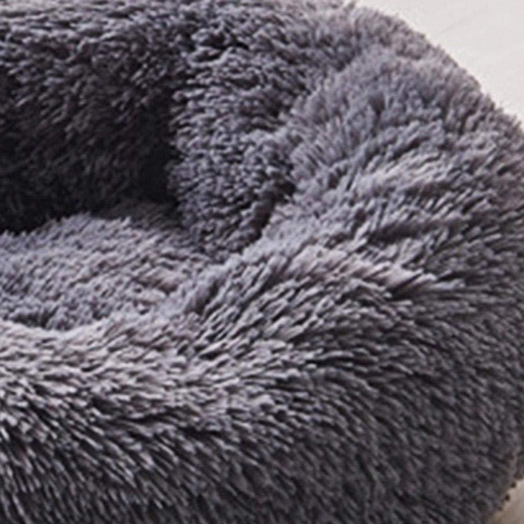 Ladiy Long Plush Pet Mat PP Cotton Filling Winter Warm Dog Cat Pads Round Pet Bed Seat Covers