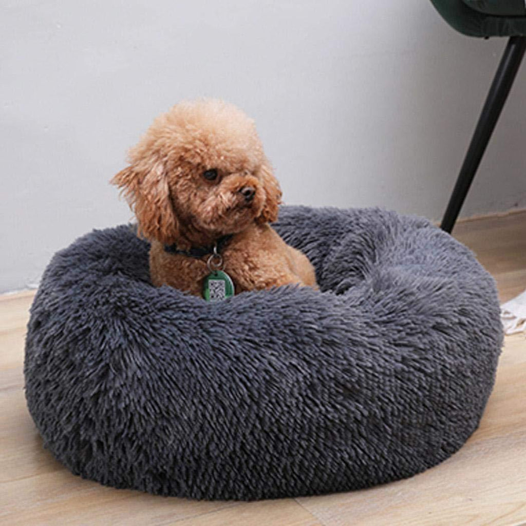 Ladiy Long Plush Pet Mat PP Cotton Filling Winter Warm Dog Cat Pads Round Pet Bed Seat Covers