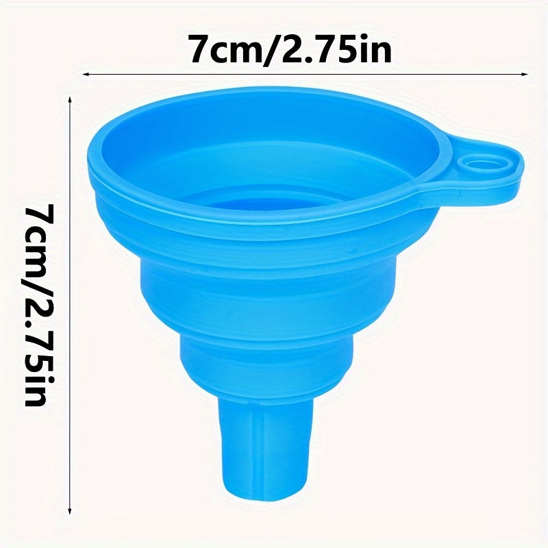 Upgrade Your Car Maintenance With A Universal Silicone Liquid Funnel - Telescopic Long Neck For Easy Oil Changes!