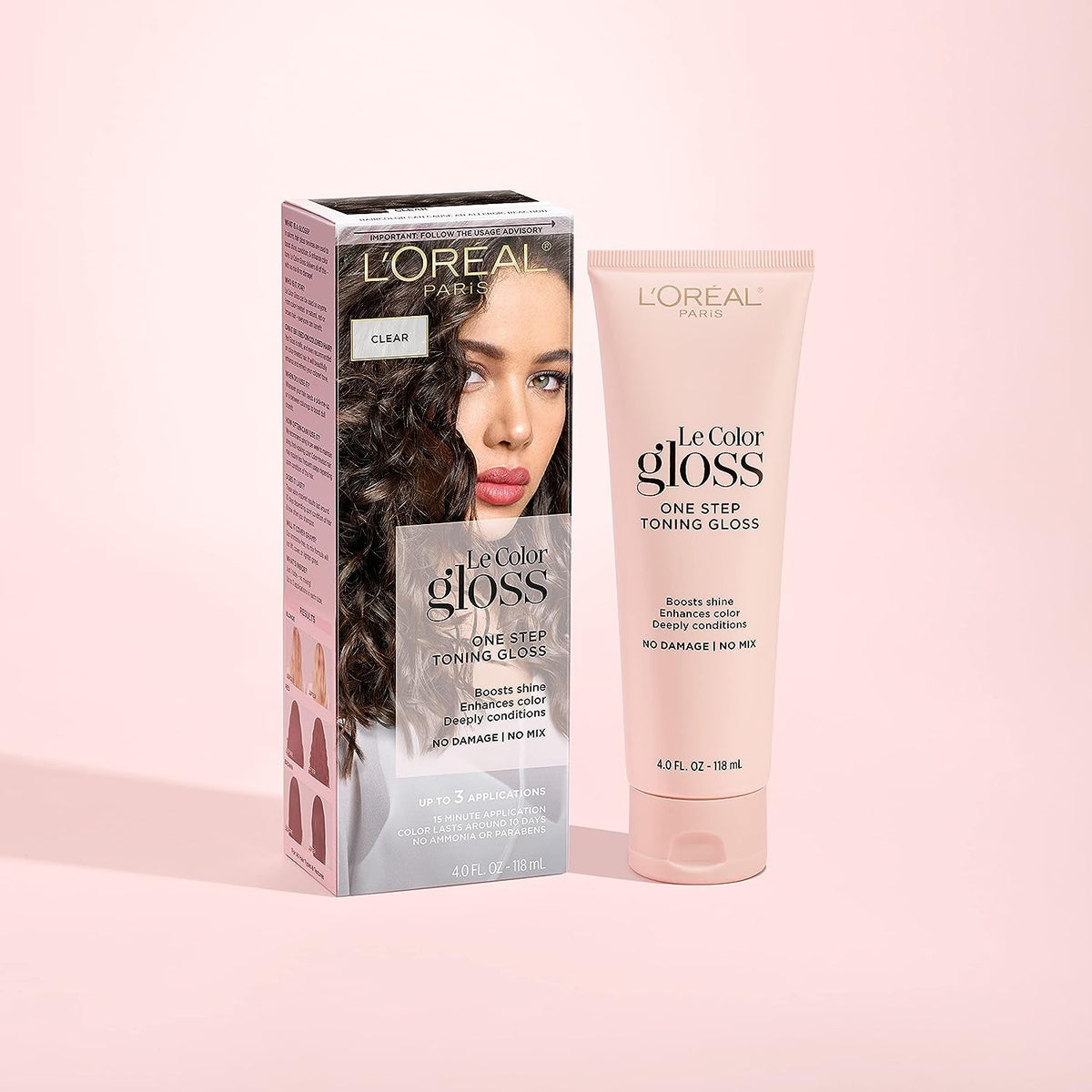 L’Oréal Paris Le Color One Step Toning Hair Gloss, Clear, 4 Ounce