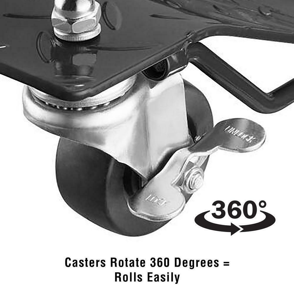 Car Tire Skate Dolly 4-Pack 1,500 lbs. Capacity Premium Steel for Mechanical Use