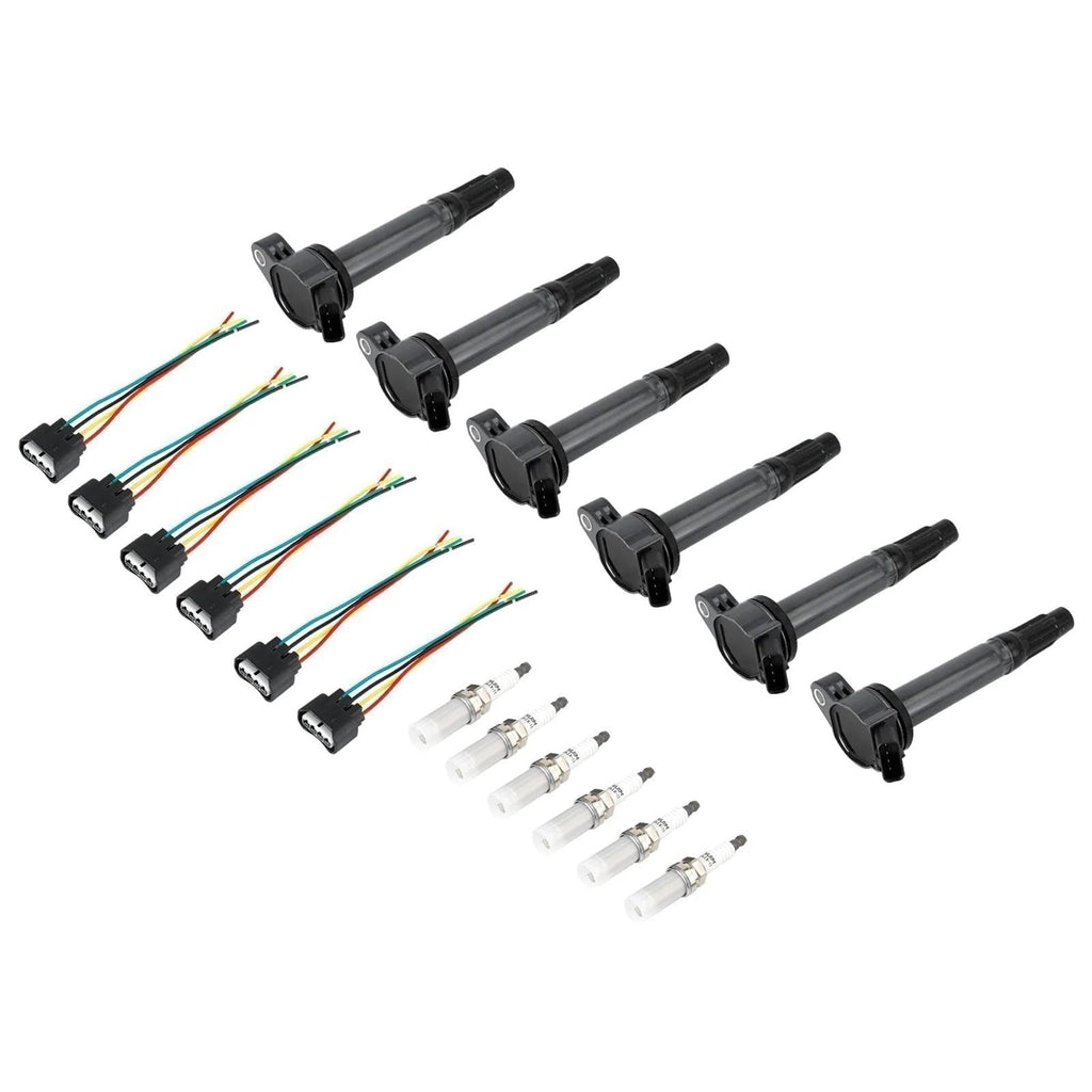2006-2016 LEXUS IS350 6PCS Ignition Coils+Connectors+Spark Plug UF487 90919-02251 90919-A2002 Generic