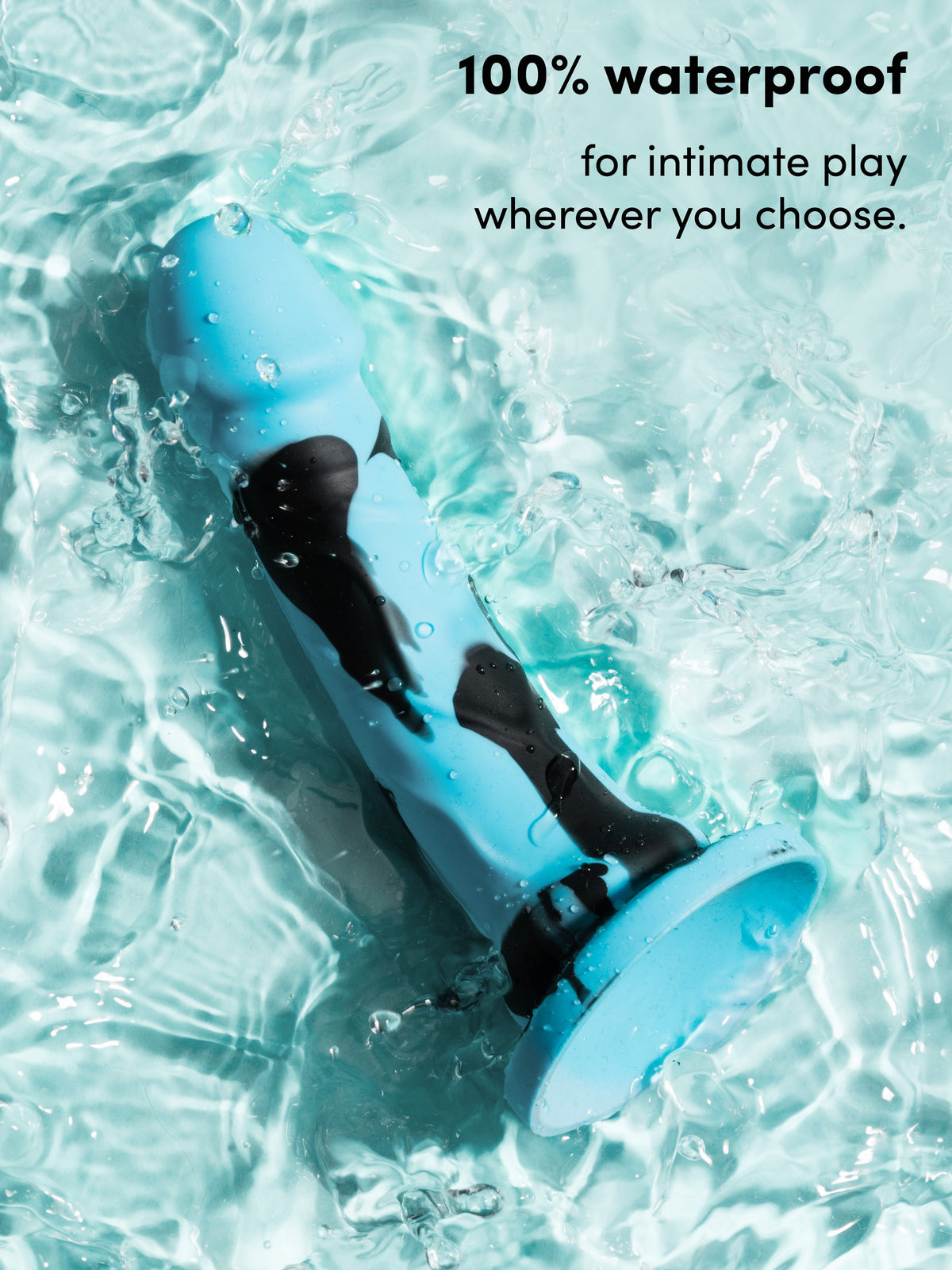 Lifelike Lover Luxe Realistic Multicoloured Silicone Dildo 7 Inch, Blue | Blue