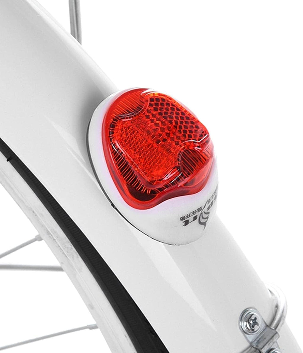 26In Women's Cruiser Bike-Classic Bicycle Retro Bicycle Beach Road Bike Seaside Travel Bike Fashionable and Leisurely Bicycle White Comfortable Bicycle for WifeMother [Shipping from U.S ]