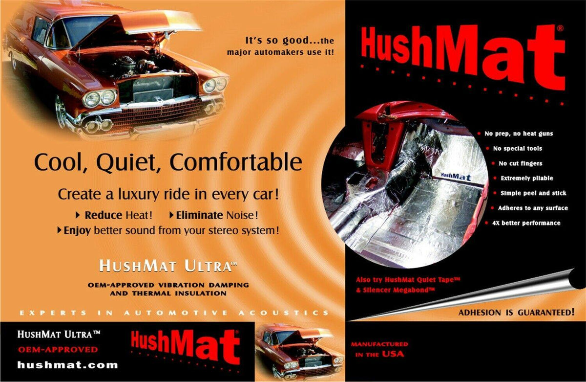 Hushmat 10300 Ultra Insulating and Damping Material Trunk Kit - 10 Sheets