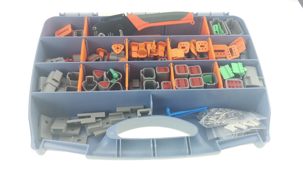 2-12 Pin DT Deutsch Series Waterproof Auto Connector Kits - Complete Set with Crimping & Removal Tools!