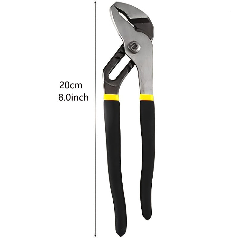 Generies Brands Straight Jaw Tongue And Groove Pliers,Water Pump Pliers Groove Joint Pliers,Carbon Steel,High-Visibility Handle (10 Inch)