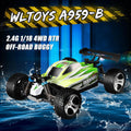 Wltoys A959B 1:18 4D 2.4G Upgraded 540 Brush Motor High Speed 70km/h RC Car Truck By