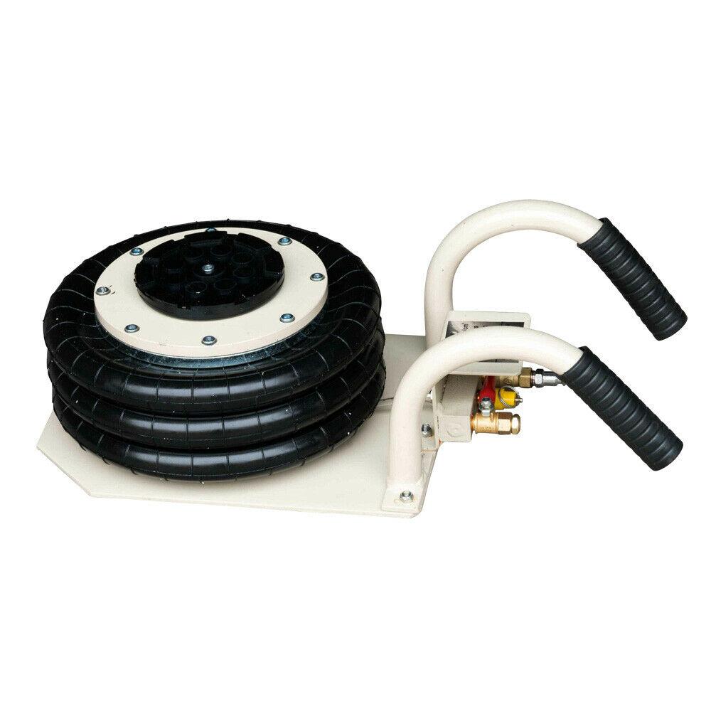 Triple Air Bag Jack Pneumatic Jack 6600lbs  Lift 3Ton Heavy Duty White USA