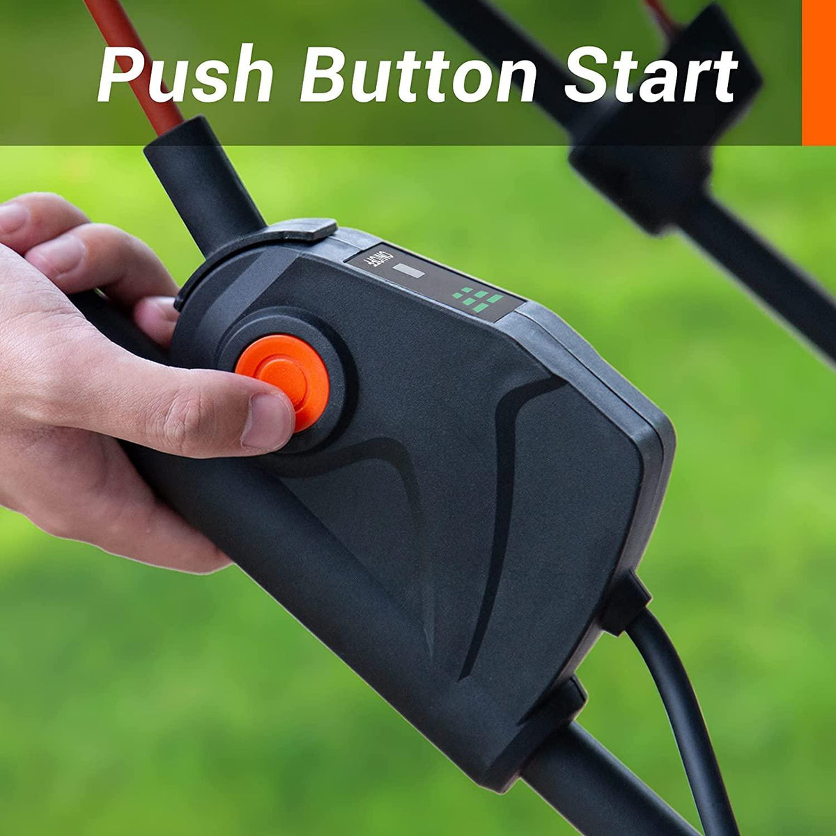 MAXLANDER 40V Cordless Lawn Mower 15 inch Brushless Motor 4.0AH Battery and Charger Included 6 Position Height