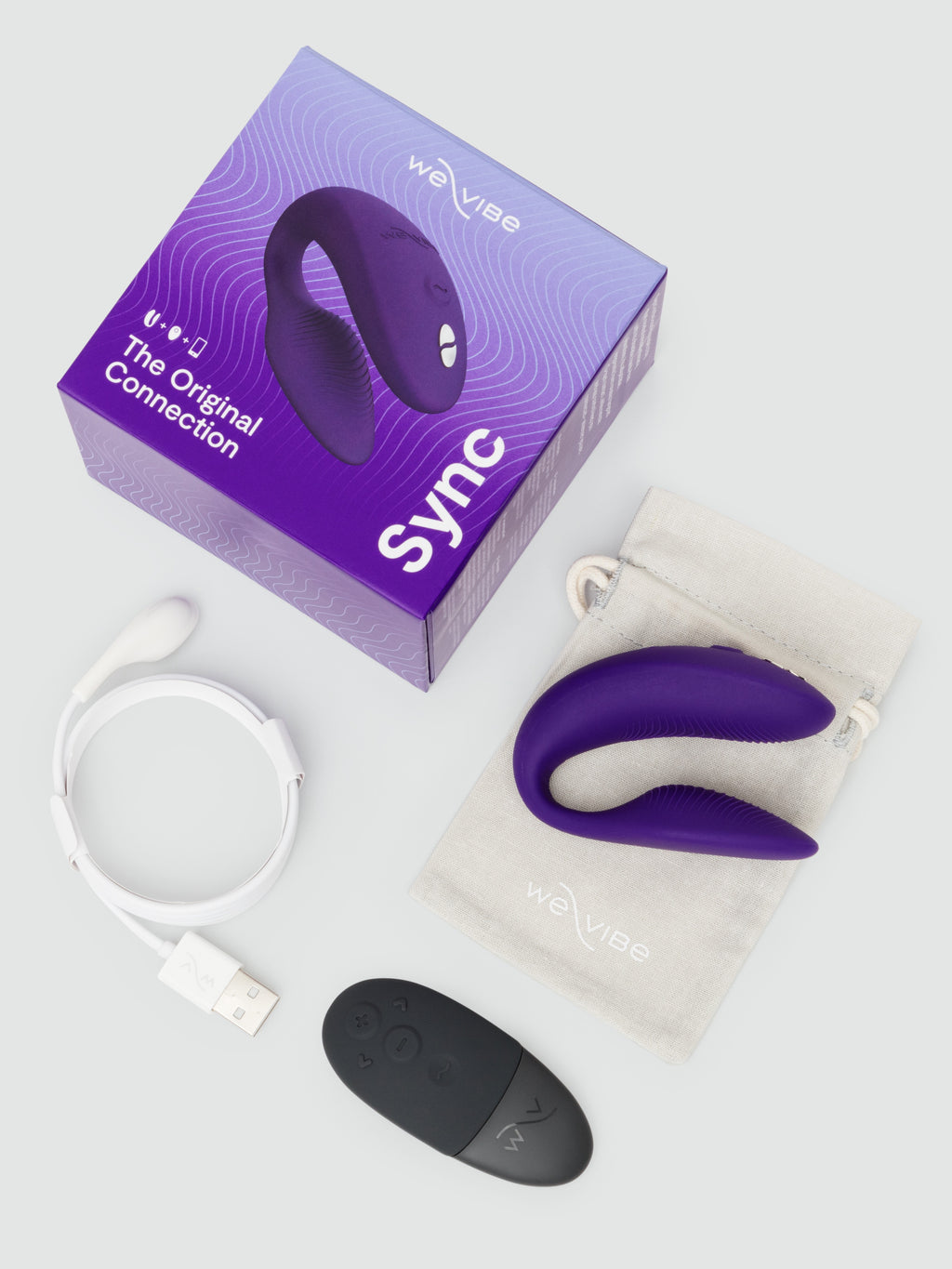We-Vibe Sync 2 Remote Control and App Rechargeable Couple's Vibrator , Purple | Purple