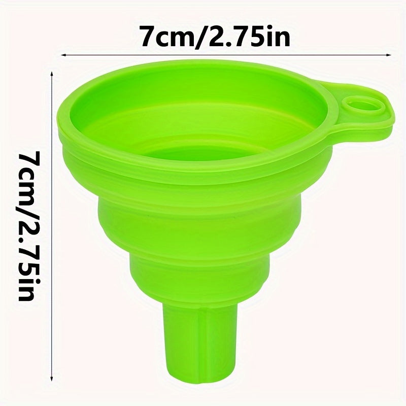 Upgrade Your Car Maintenance With A Universal Silicone Liquid Funnel - Telescopic Long Neck For Easy Oil Changes!