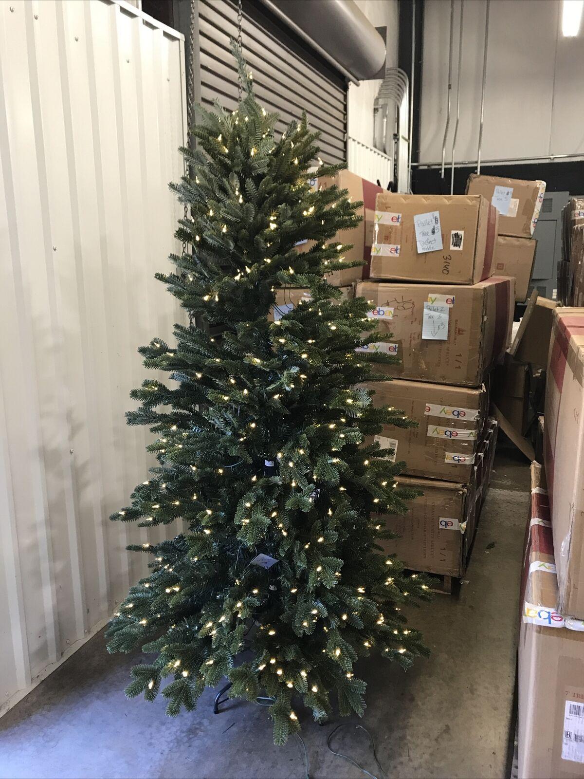 Open Box Balsam Hill Fraser Fir Narrow 6.5' Tree with Candlelight LED Lights