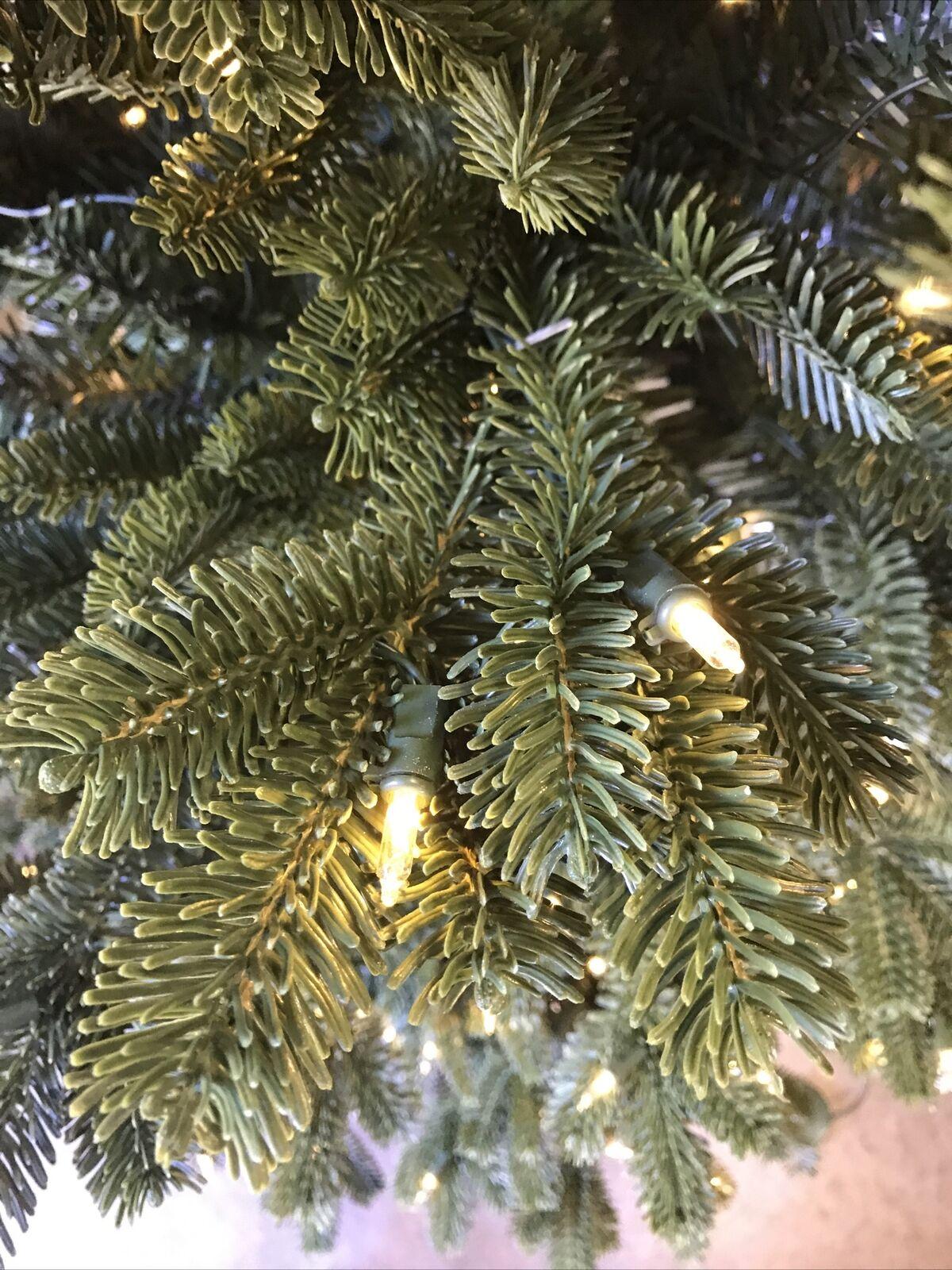 Open Box Balsam Hill Fraser Fir Narrow 6.5' Tree with Candlelight LED Lights