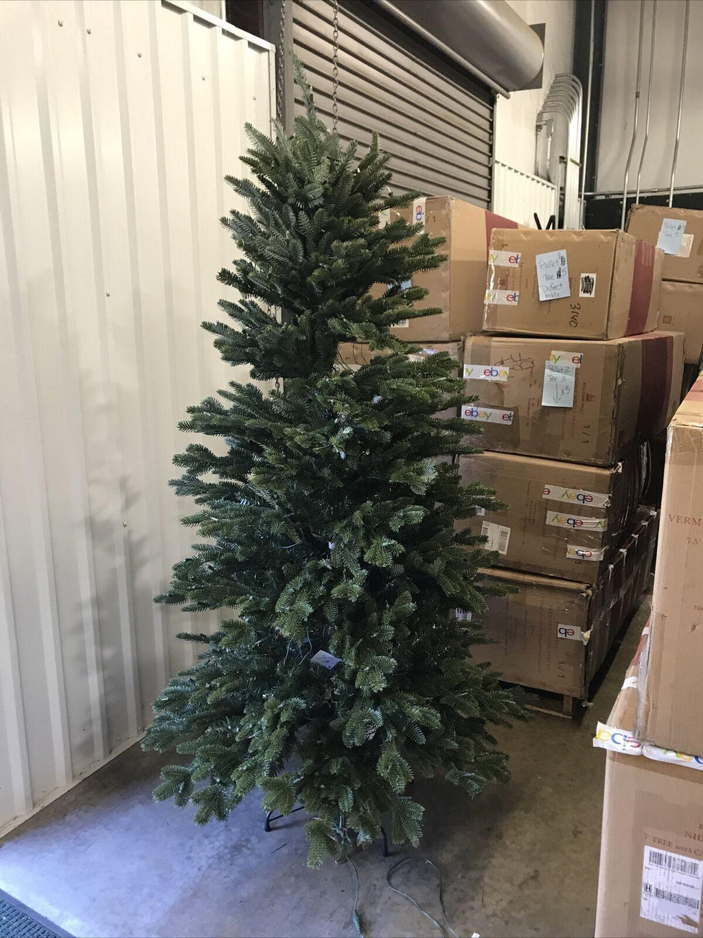 Open Box Balsam Hill Fraser Fir Narrow 6.5' Tree with Candlelight LED Lights