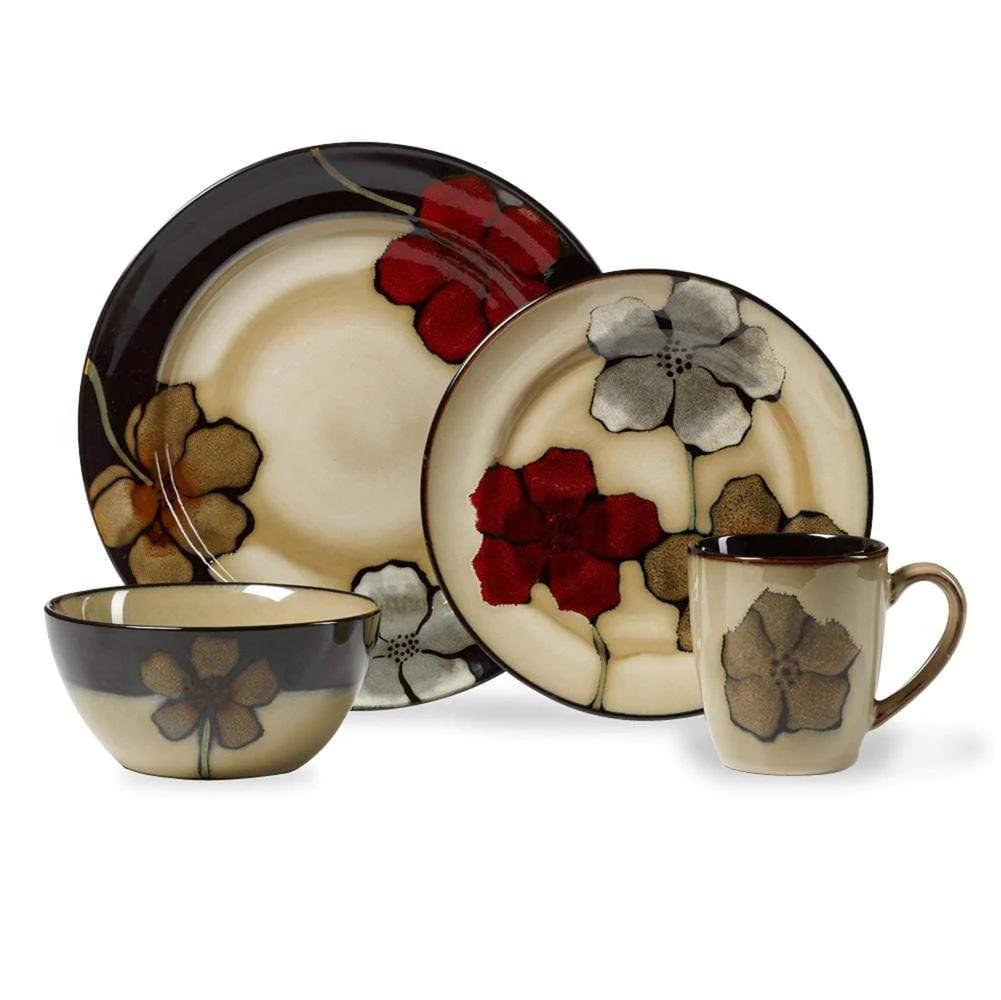 Painted Poppies Dinnerware Set
