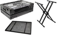 Set ofBL Flight Case for Pioneer DJ and Denon, Double DJ Coffin Keyboard Stand , and Keyboard Stand Table