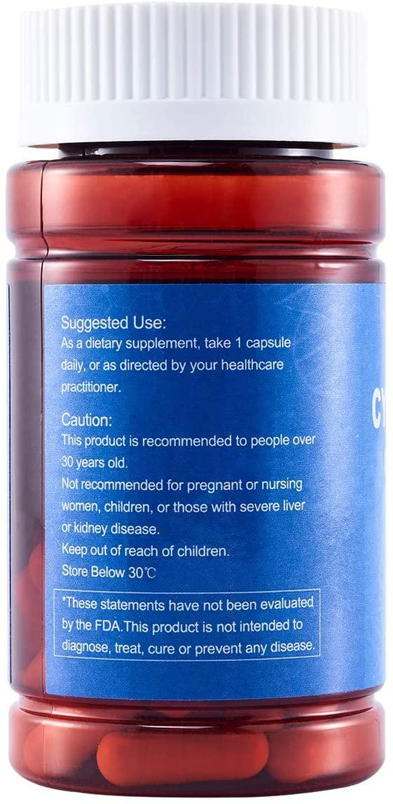 CAW Telomere Support | Hypersorption Cycloastragenol 98% | 25mg 30enteric-Coated Capsules 6Bottles