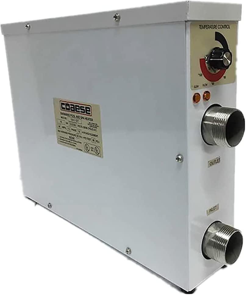 Strong Heat Resistance 11KW 220V Automatic Swimming Pool Thermostat Electric Household Bathroom Water Heater Bath Tub Pump Temperature Controller SPA Heater Temperature Controller