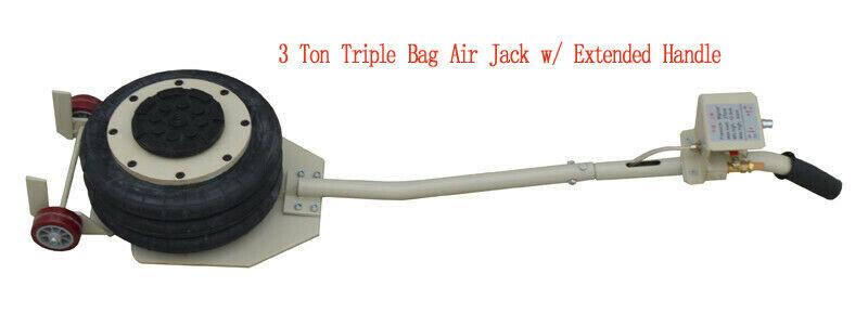3Ton Triple Bag Air Jack w/ Extended Handle Airbag Jack for Industry Metal Frame