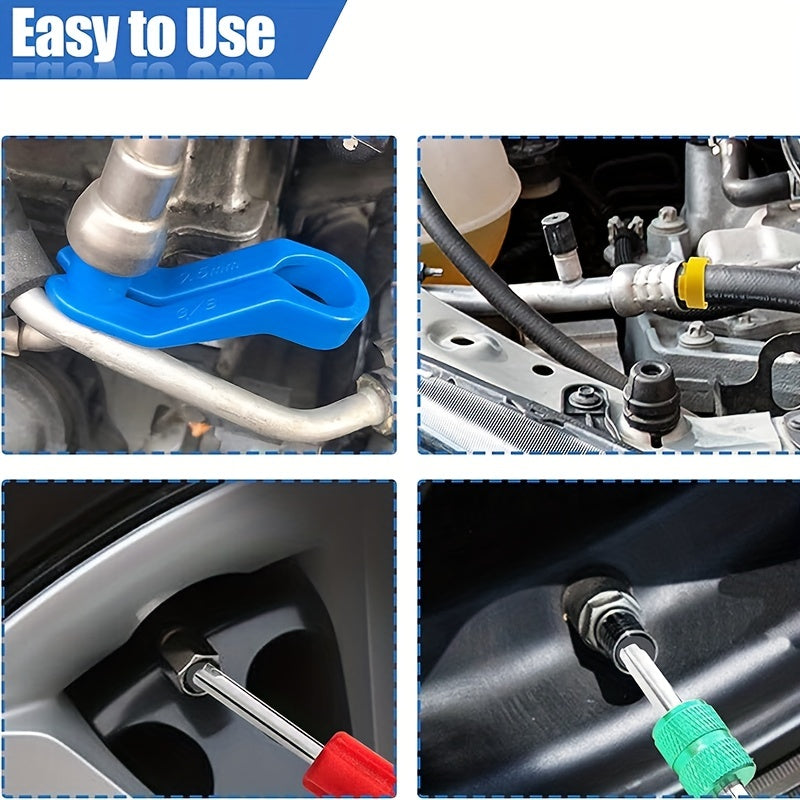 16PCS Fuel Line Disconnect Removal Tool Set,1/4 5/16 3/8 1/2 5/8 3/4 7/8 Inch   Disconnect Tool Kit For Auto Repair Tools