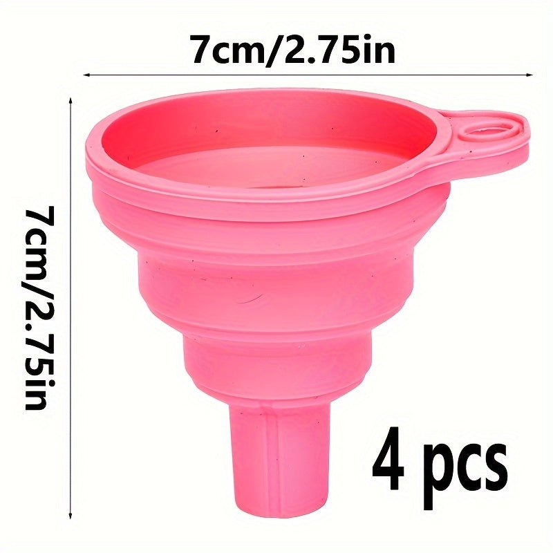 Upgrade Your Car Maintenance With A Universal Silicone Liquid Funnel - Telescopic Long Neck For Easy Oil Changes!