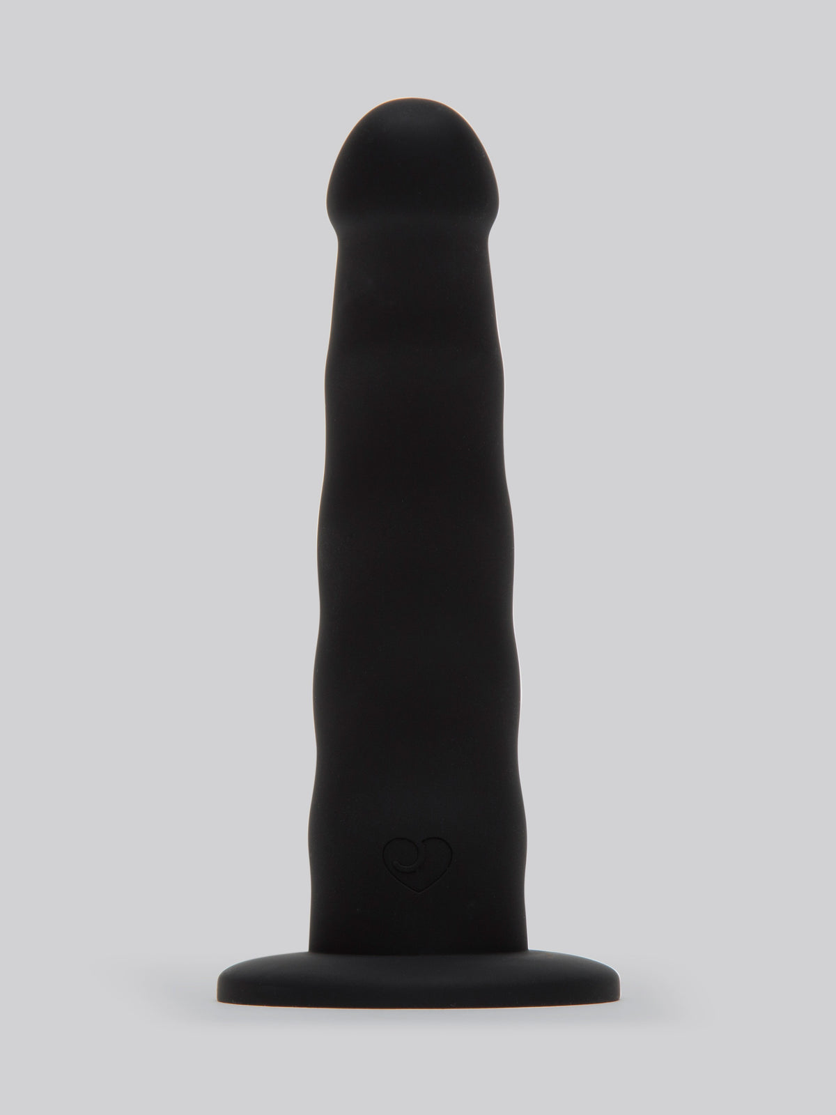 Lovehoney Sensual Waves Silicone Suction Cup Dildo 7 Inch, Black