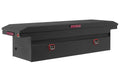 Saddle Truck Tool Box Aluminum Full Low Profile Textured Matte Black 10.2 Cu Ft