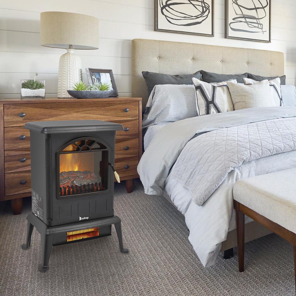 Electric Fireplace Heater,Infrared Space Heater 1500W Ultra Strong Power