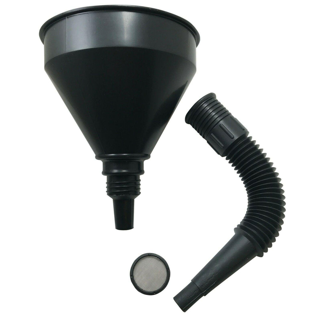 Case of 40 3-in-1 7" Multi-Purpose Funnel W/ Extension & Removable Debris Screen