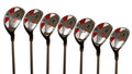 Majek Men's Golf All Hybrid Complete Full Set, which Includes: #4, 5, 6, 7, 8, 9, PW Senior Flex Right Handed Utility “A” Flex Club