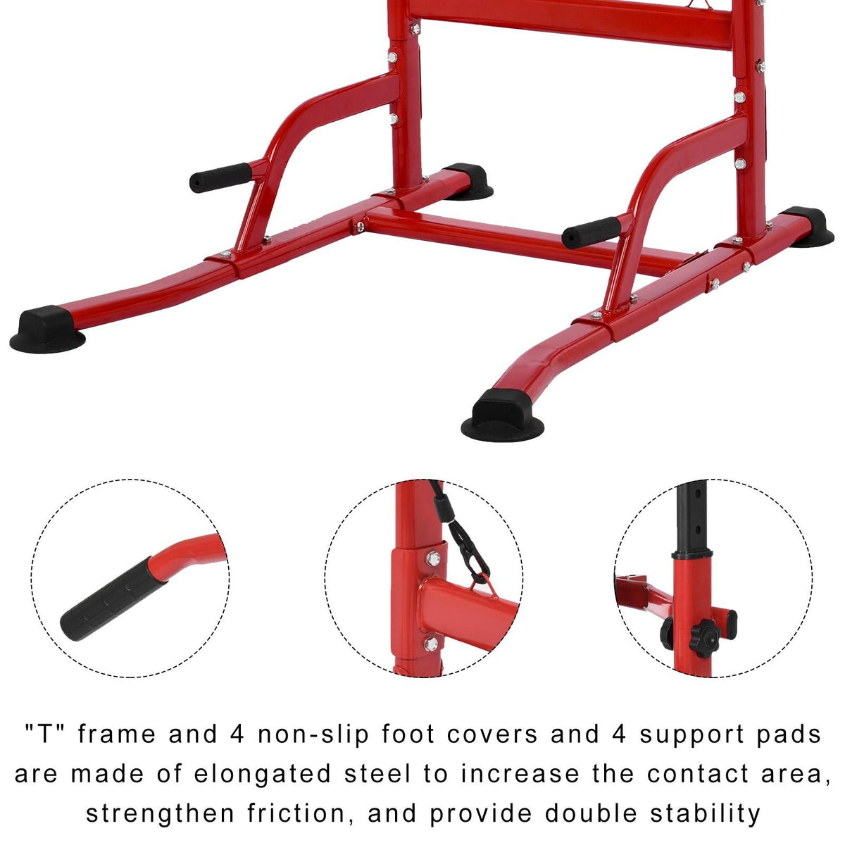 Multi-functional single and parallel bars stand household pull-up fitness device