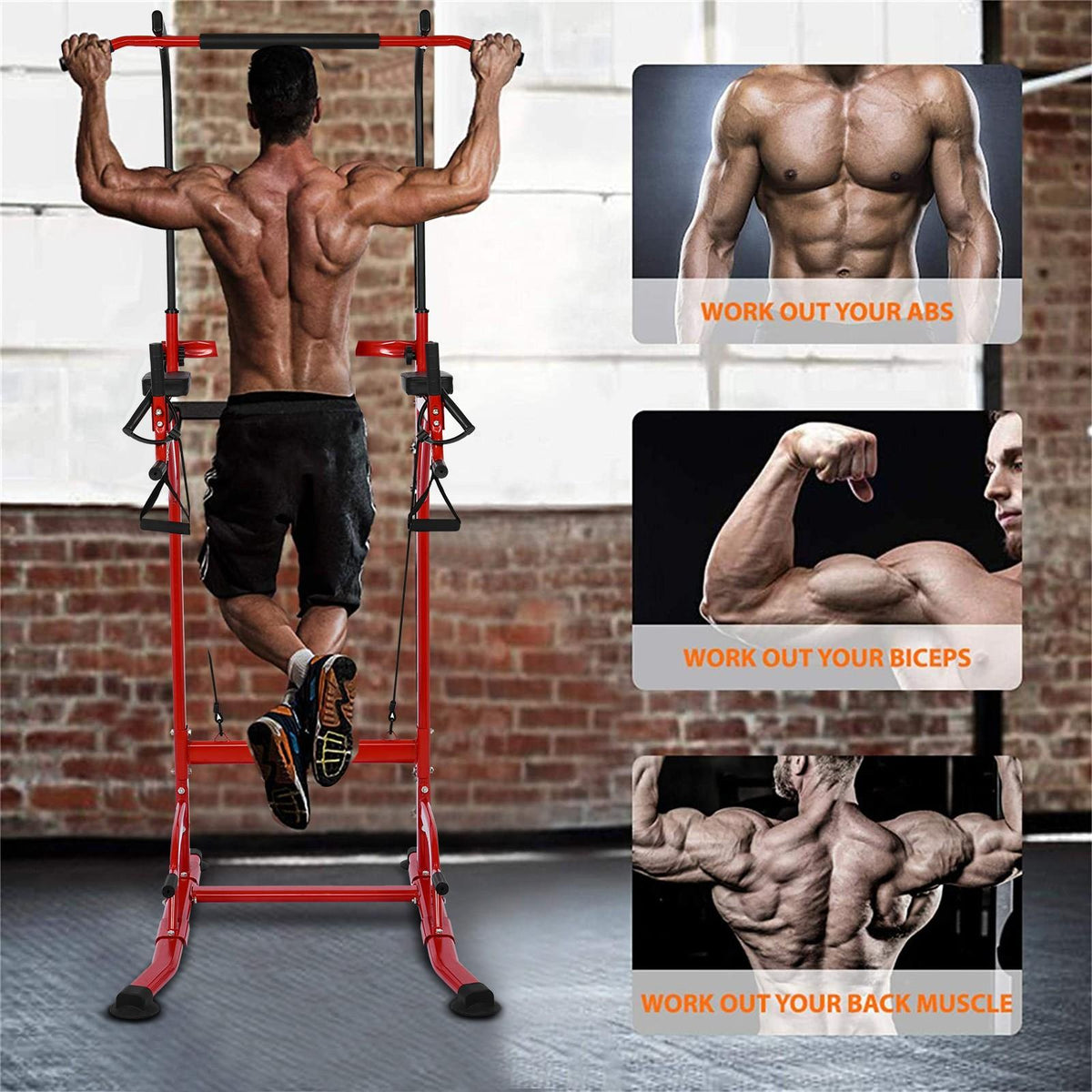 Multi-functional single and parallel bars stand household pull-up fitness device