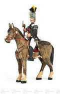 Miniature Berggeschworener To Horse H = Ca 5 1/2in Erzgebirge