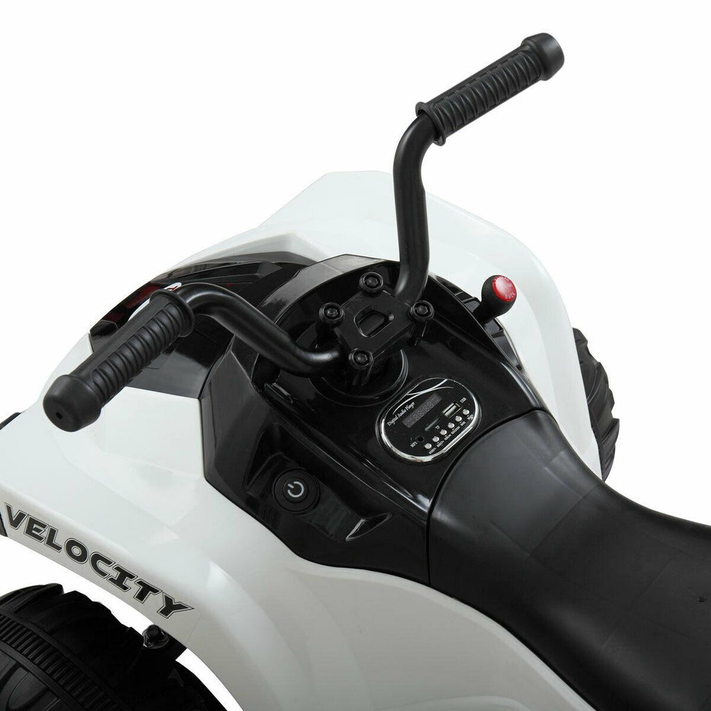 Topcobe Electric Car for Kids, 6V Kids Ride On Toys for Girls Boy, Battery Powered Car W/ MP3 Double Drive Motor, Gift
