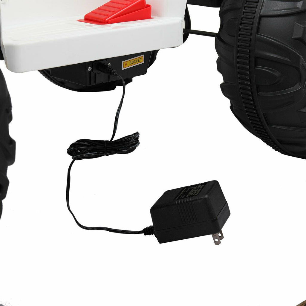 Topcobe Electric Car for Kids, 6V Kids Ride On Toys for Girls Boy, Battery Powered Car W/ MP3 Double Drive Motor, Gift